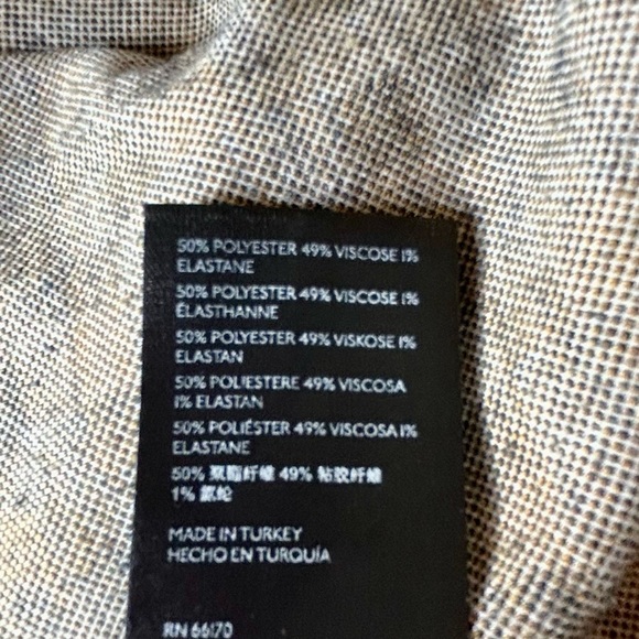 Free People Plaid yellow/black/white size 12 pleated - Picture 10 of 10